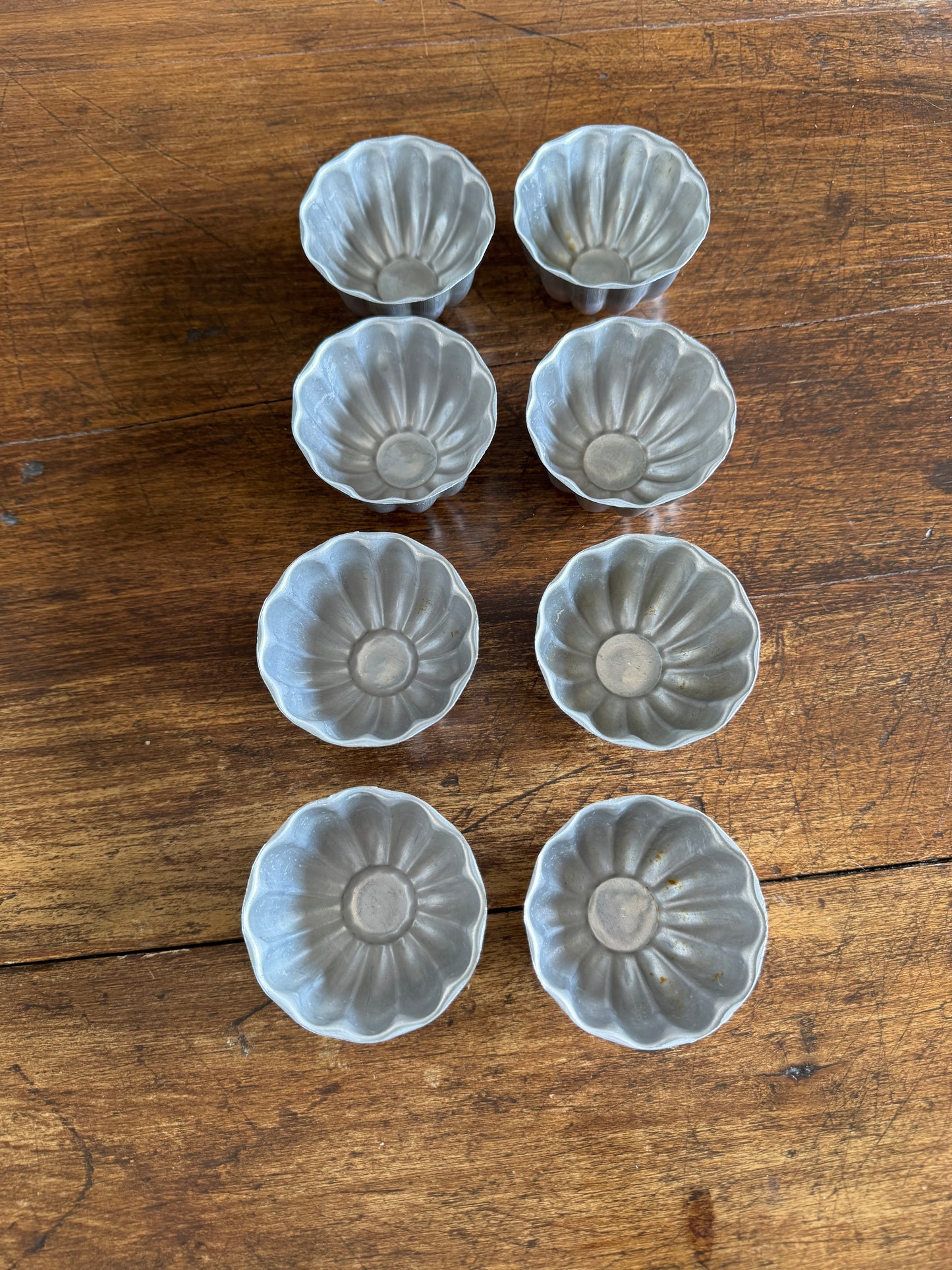 Set of Eight Vintage Dessert Kitchen Molds