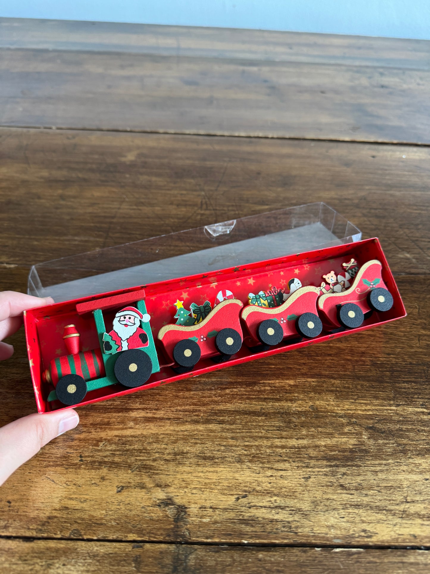 Wood Christmas Train Holiday Decoration - Made in China