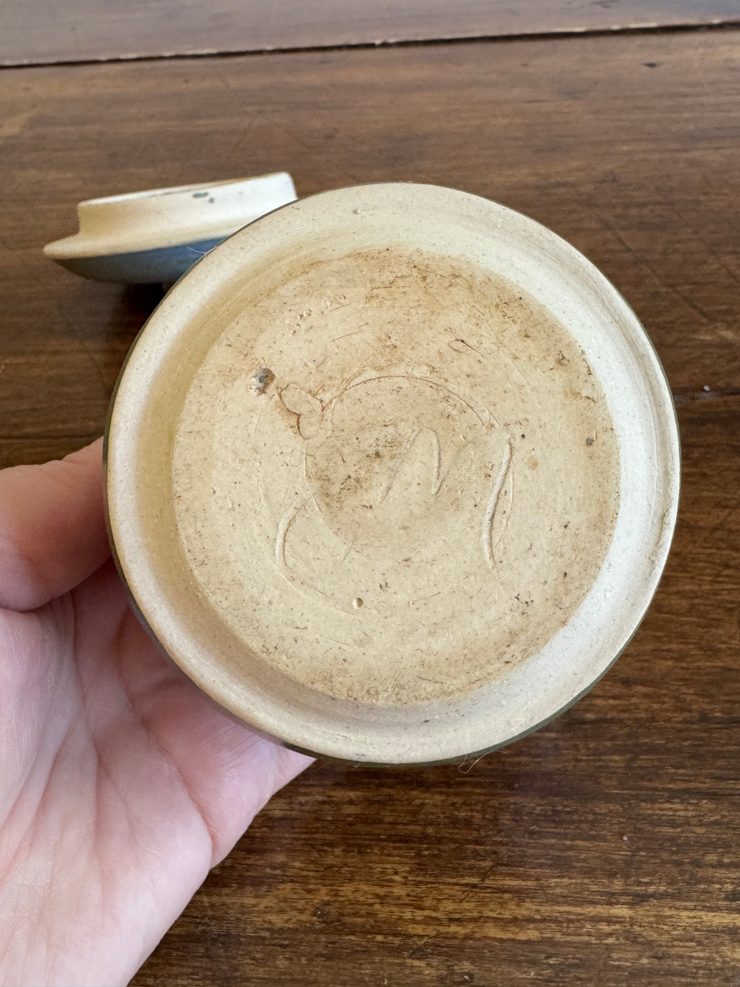Studio Crafted Lidded Pottery Storage Jar