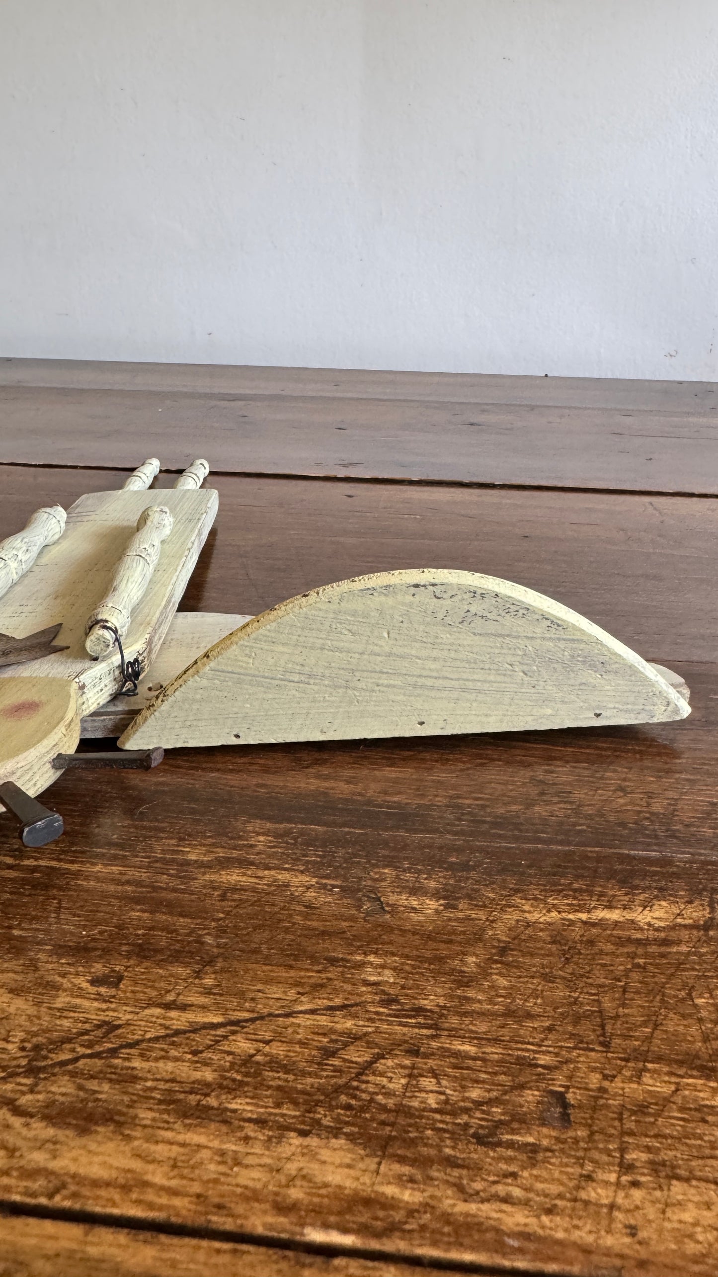 Folk Art Angel Wall Hanging Made From Upcycled Parts