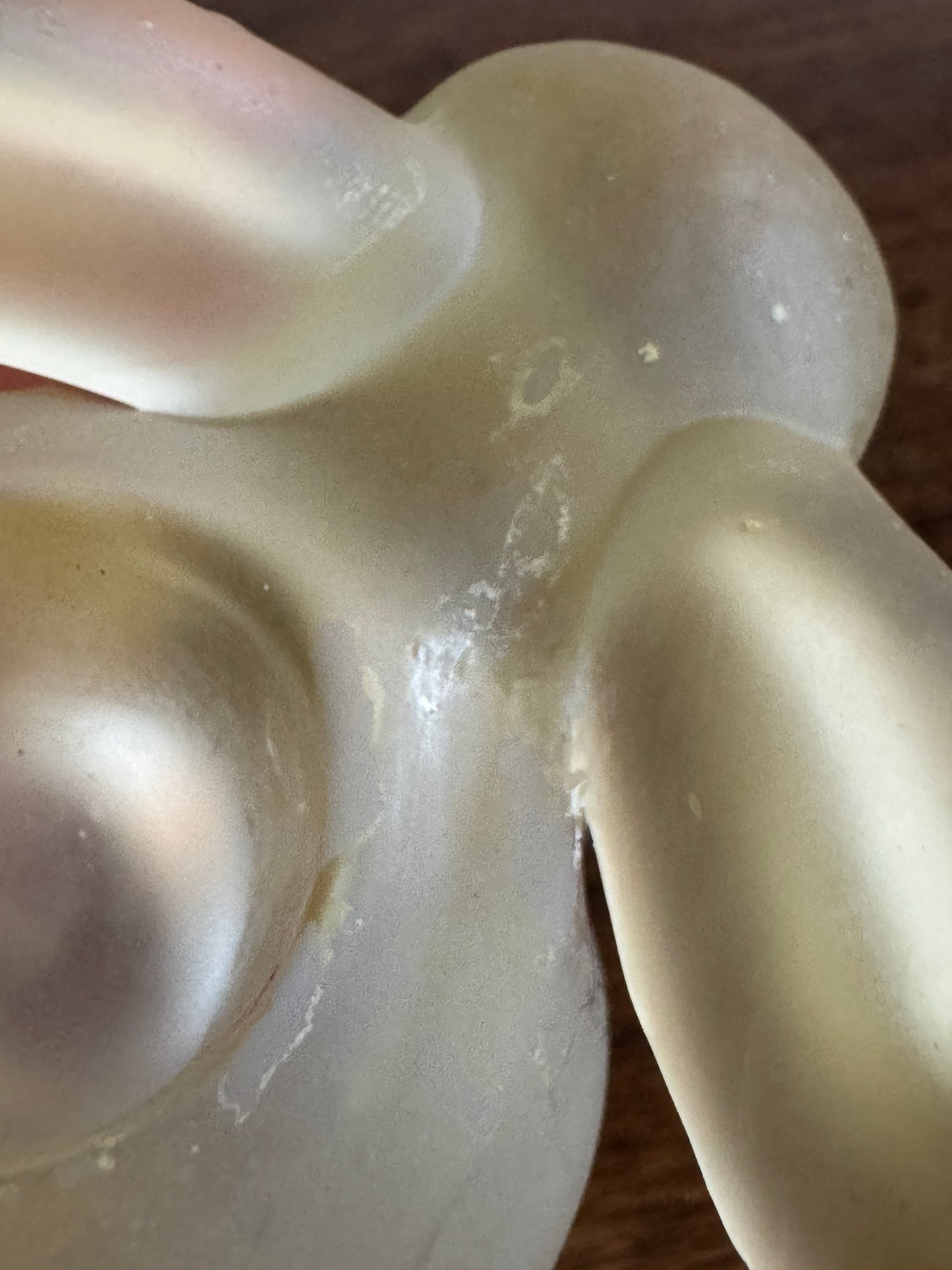 Pair of Frosted Glass Bunny Rabbit Candle Holders - Purple and Yellow Spring Decor