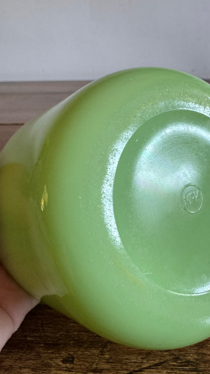 Vintage Jadeite Green Glass Dish by McKee - Glows