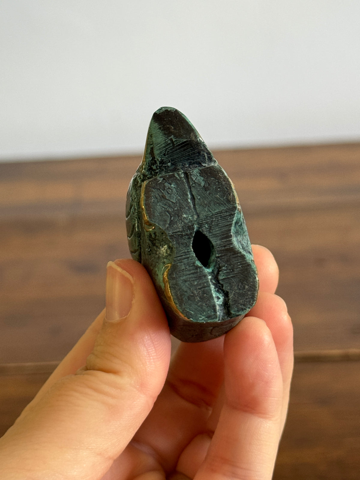 Vintage Bronzed Small Faux Patina Elephant Decor