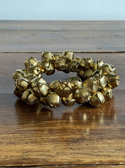 Vintage Small Brass Bell Wreath Holiday Decor