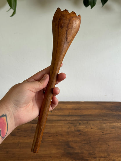 Pair of Wood Serving Utensils - Salad Servers
