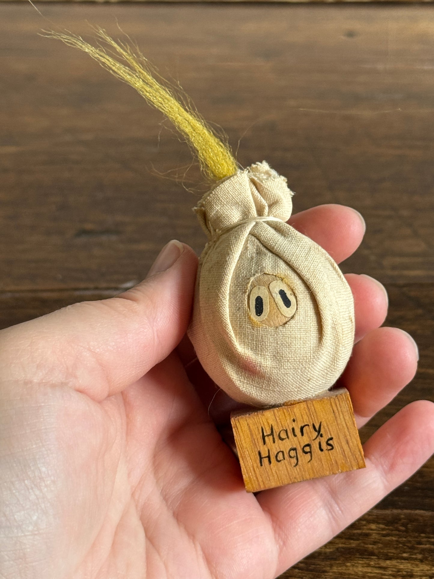 Hairy Haggis Mini Wood Figurine