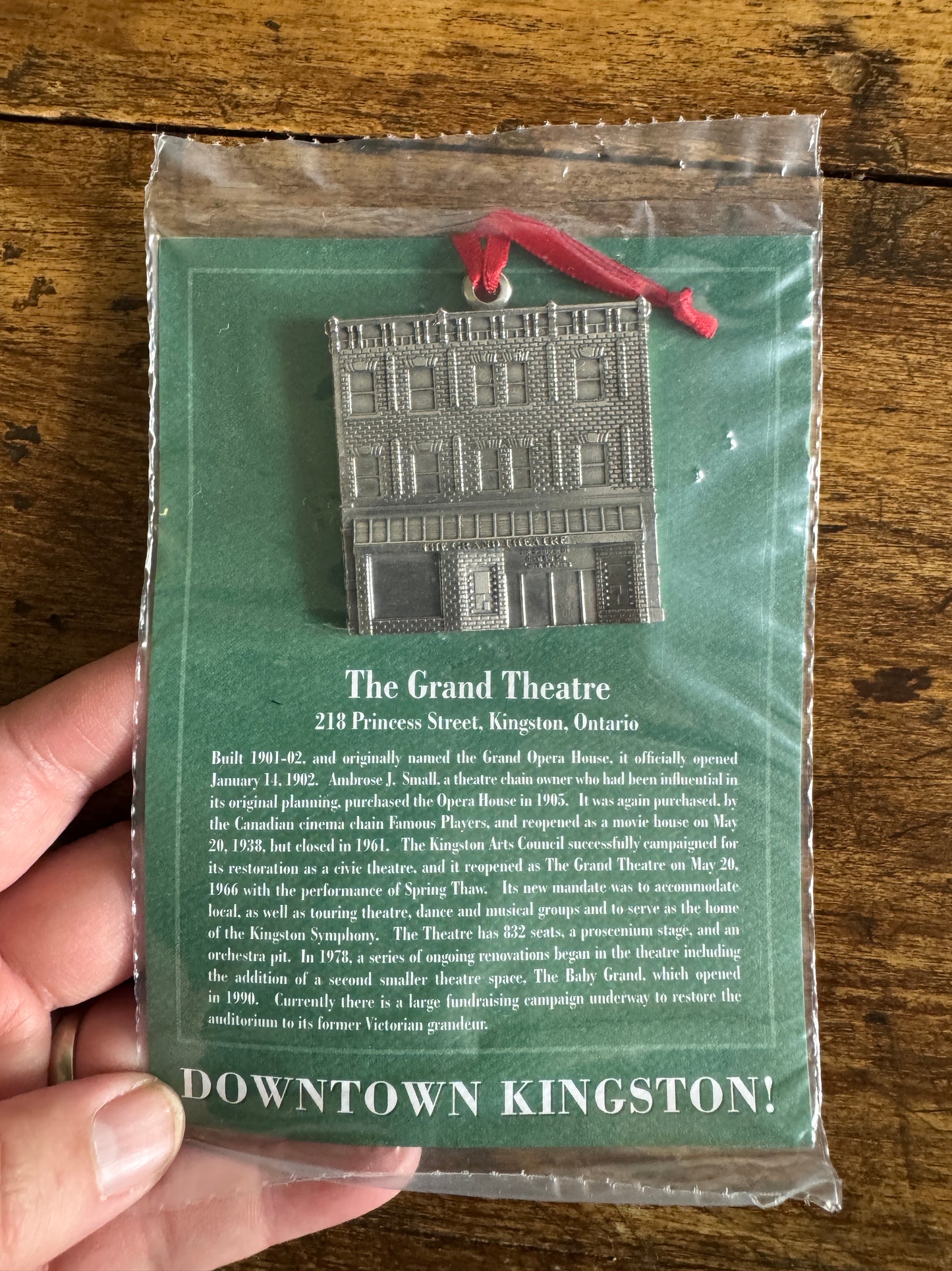 PICK ONE: Kingston Pewter Ornaments of Local Landmarks