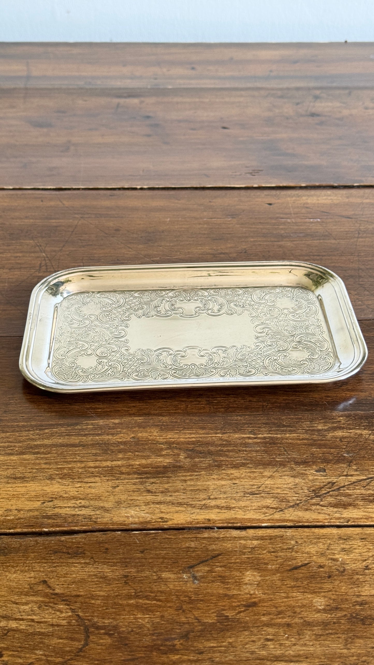 Small Rectangular Silver Trinket Dish - Made in Canada