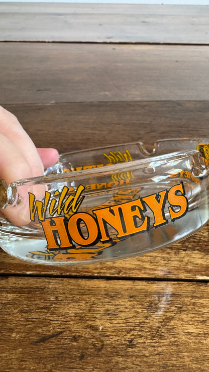 Wild Honeys Glass Ashtray