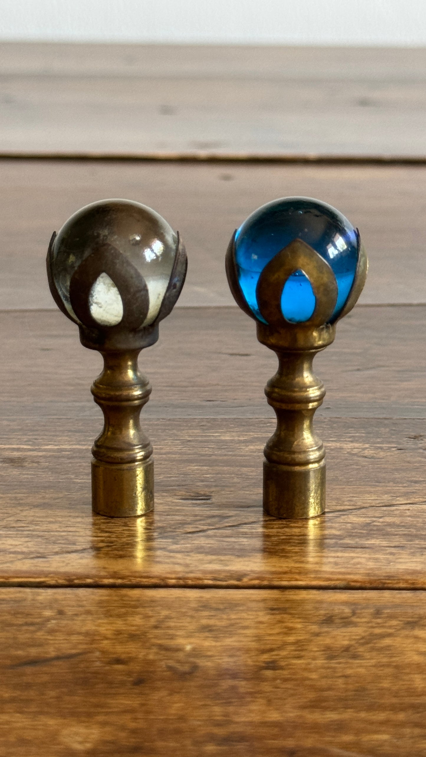 Pick One: Vintage Glass Marble Lamp Finial