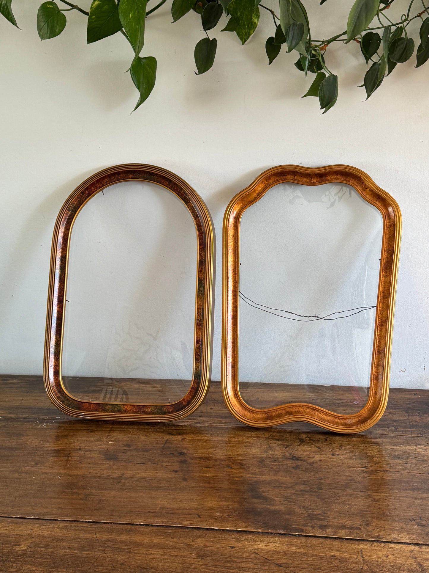 PICK ONE - Antique Photo Frame with Original Curved Glass Fronts