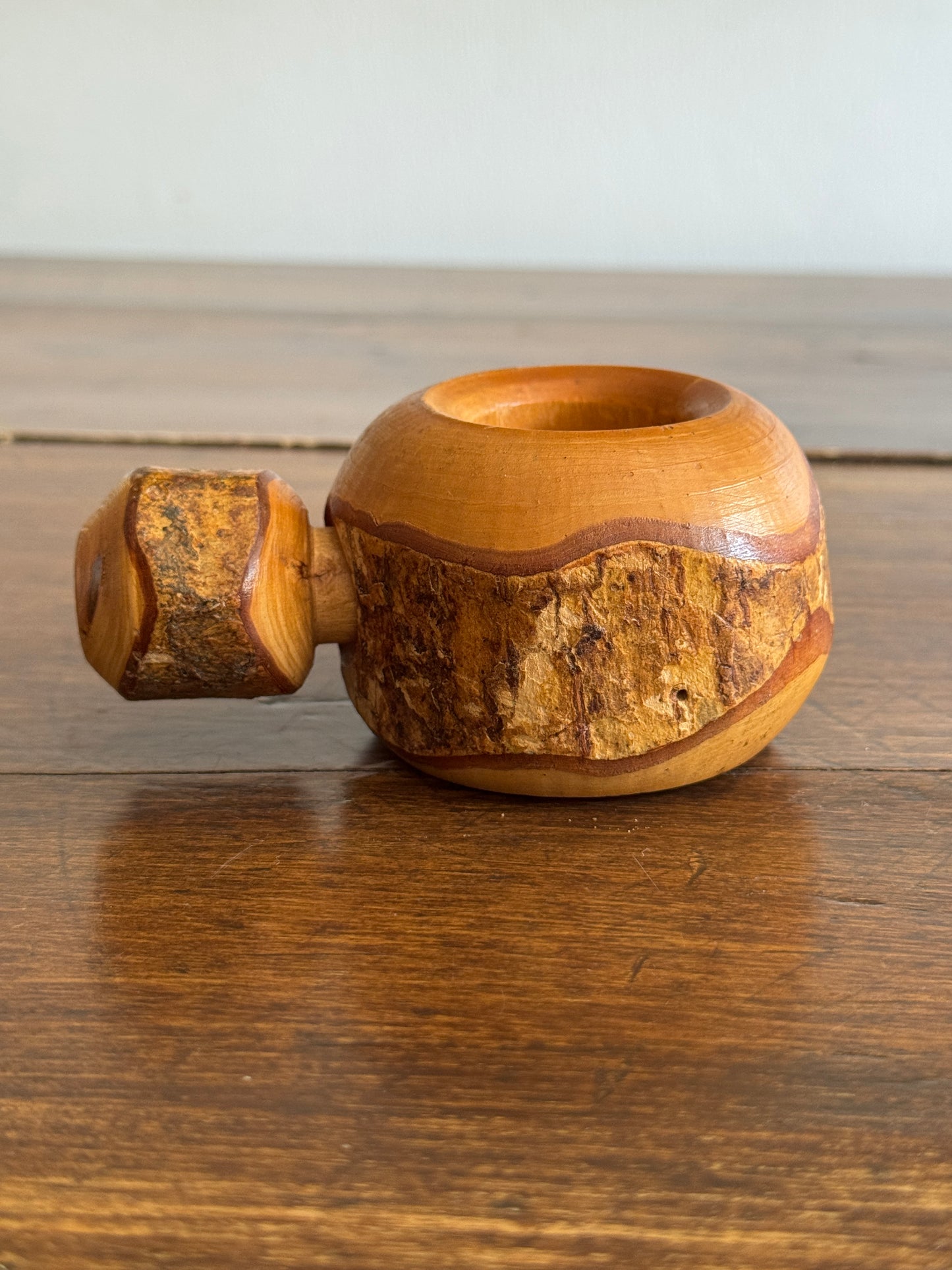 Wood Screw Style Nut Cracker with Live Edge Wood