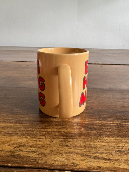 Vintage 80's FTD Ceramic Big Hug Mug - FTD Collectible Prop Mug - Big Hug Bouquet Mug - Made in Thailand