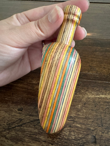 Mini Rainbow Pressed Wood Scoop