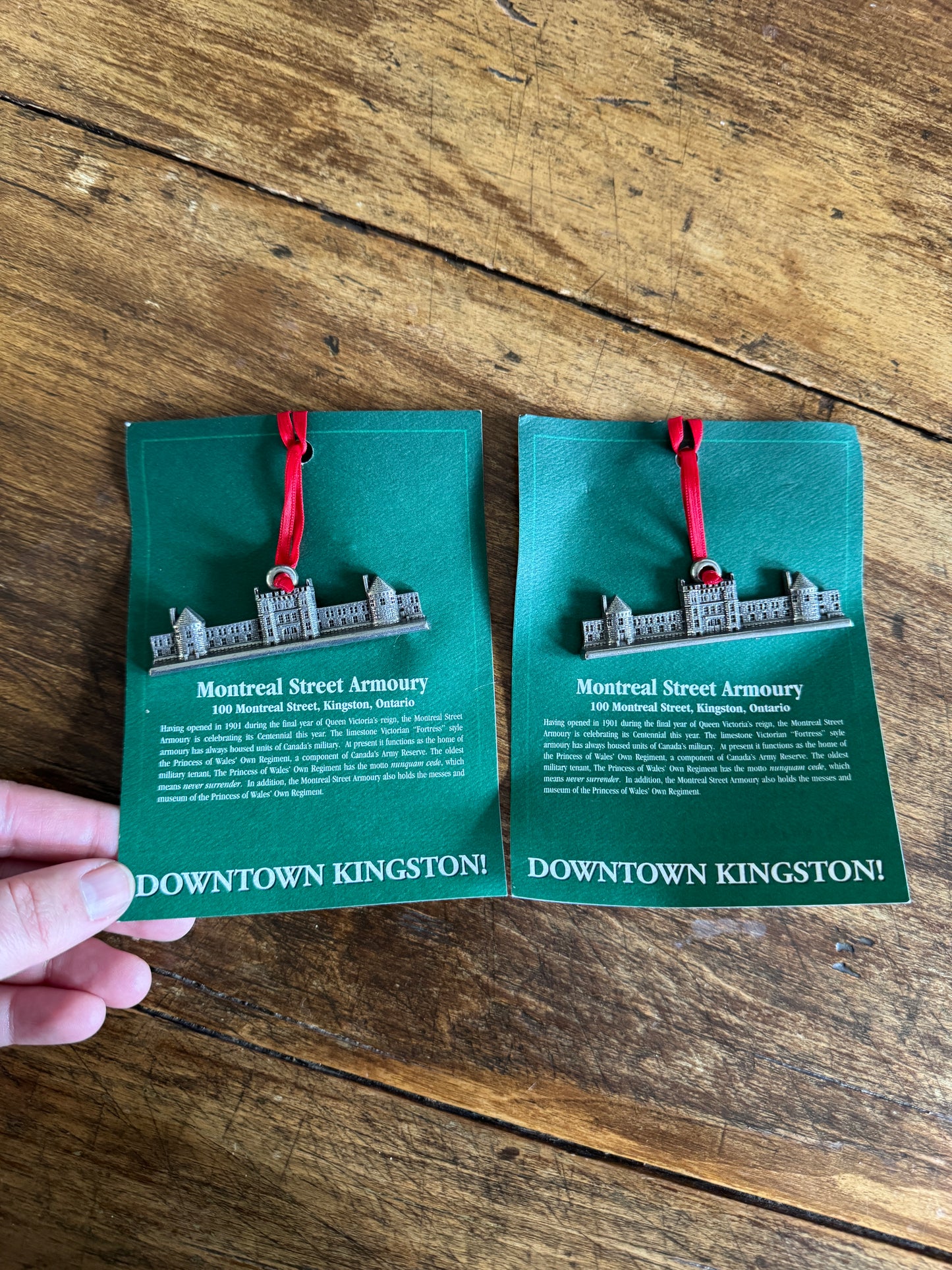 PICK ONE: Kingston Pewter Ornaments of Local Landmarks