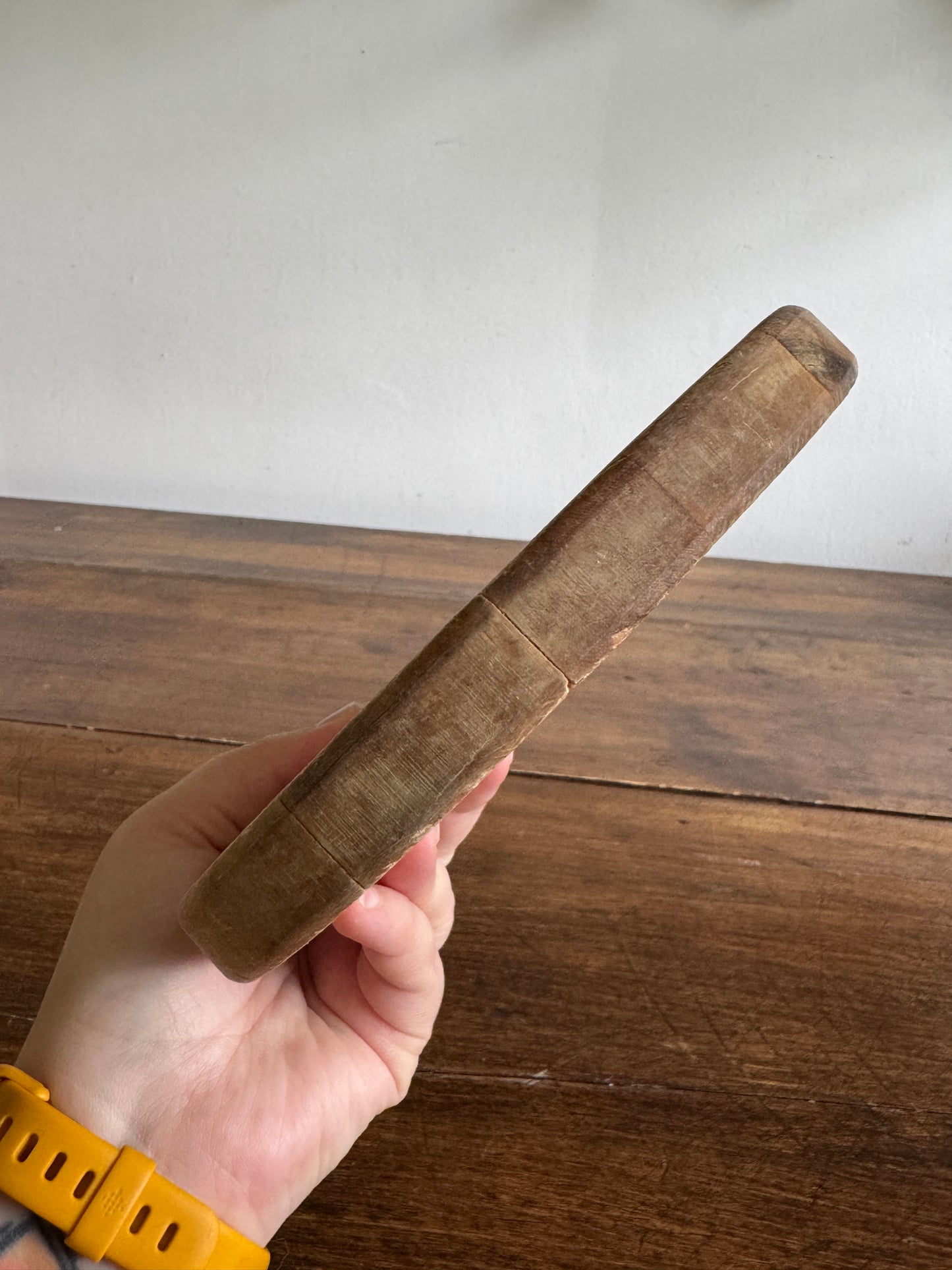 Small Wood Cutting Board with Heavy Wear/Cut Marks