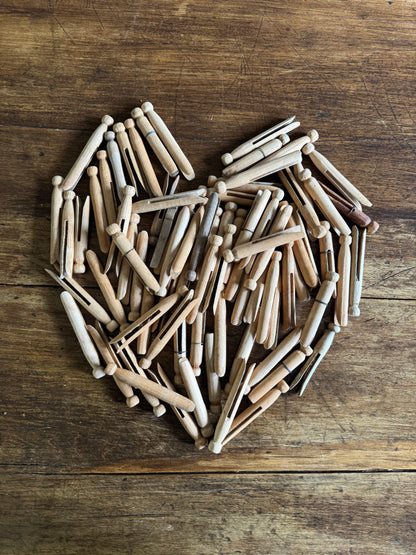 Mix of Vintage Wooden Clothing Pegs/Pins