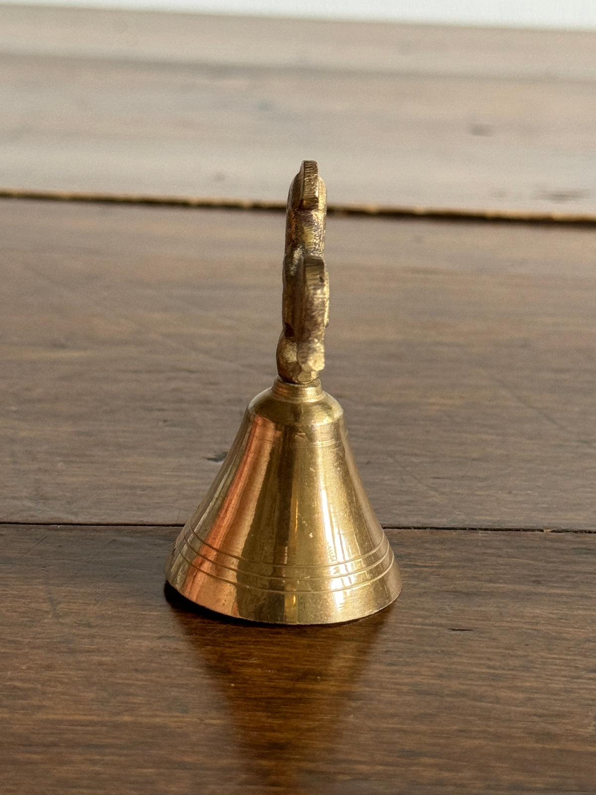 Vintage Brass Bird Rooster Desk Bell