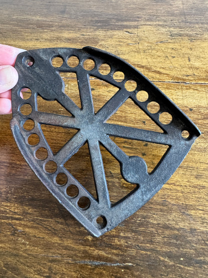 Vintage Sad Iron Trivet Stand - Cast Iron Shaped Holder