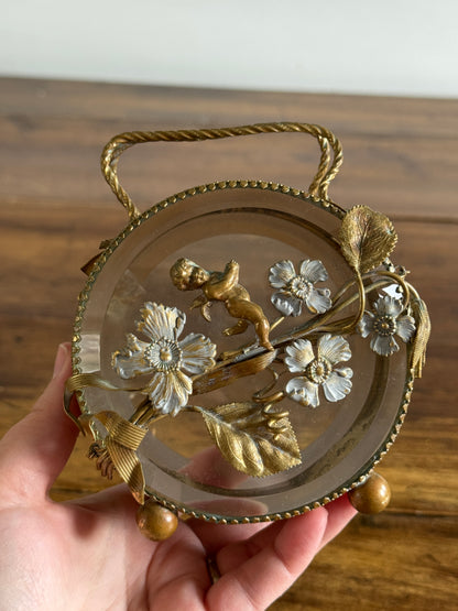 Vintage French Jewlery Box Glass Display - Condition Issues