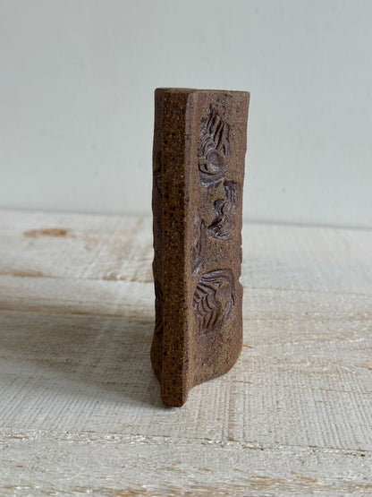 Pottery Faux Fossil Vase - Stoneware Pottery Vase