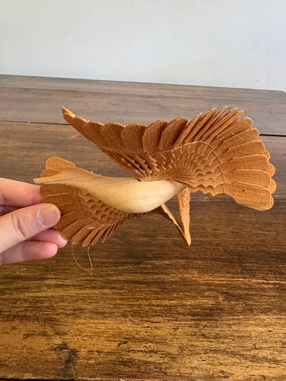 Layered Wood Bird Decoration Standing or String Hanger