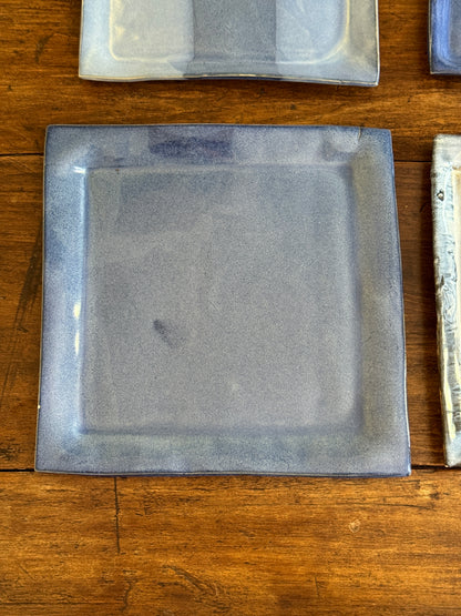 Pick One: Hand Crafted Pottery Mixed Blue Plates