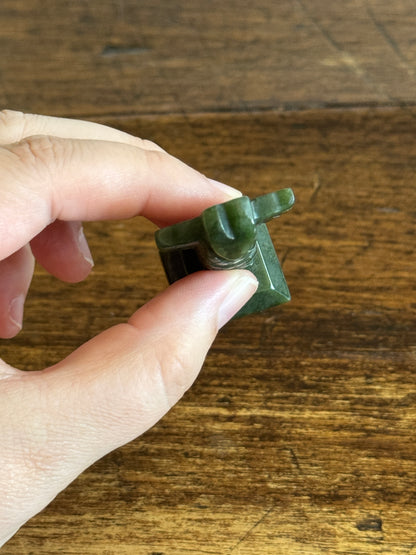 Miniature Stone Totem Pole
