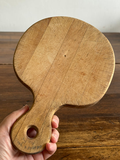 Small Wood Cutting Board with Heavy Wear/Cut Marks