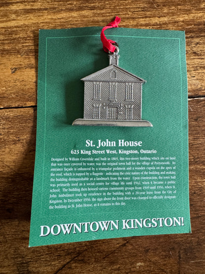 PICK ONE: Kingston Pewter Ornaments of Local Landmarks