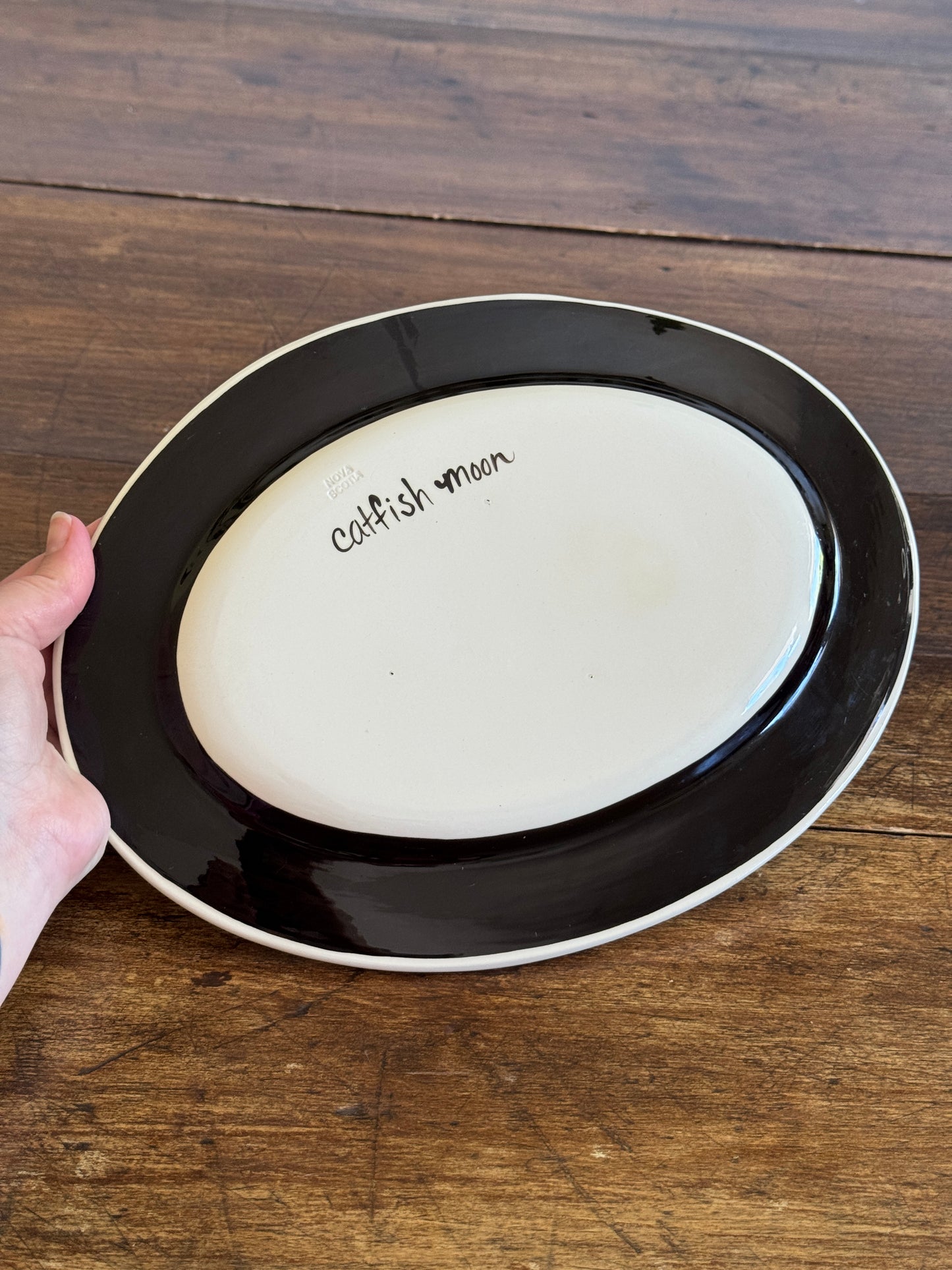 Three Wise Cats Plate by Catfish Moon Nova Scotia - Made in Canada
