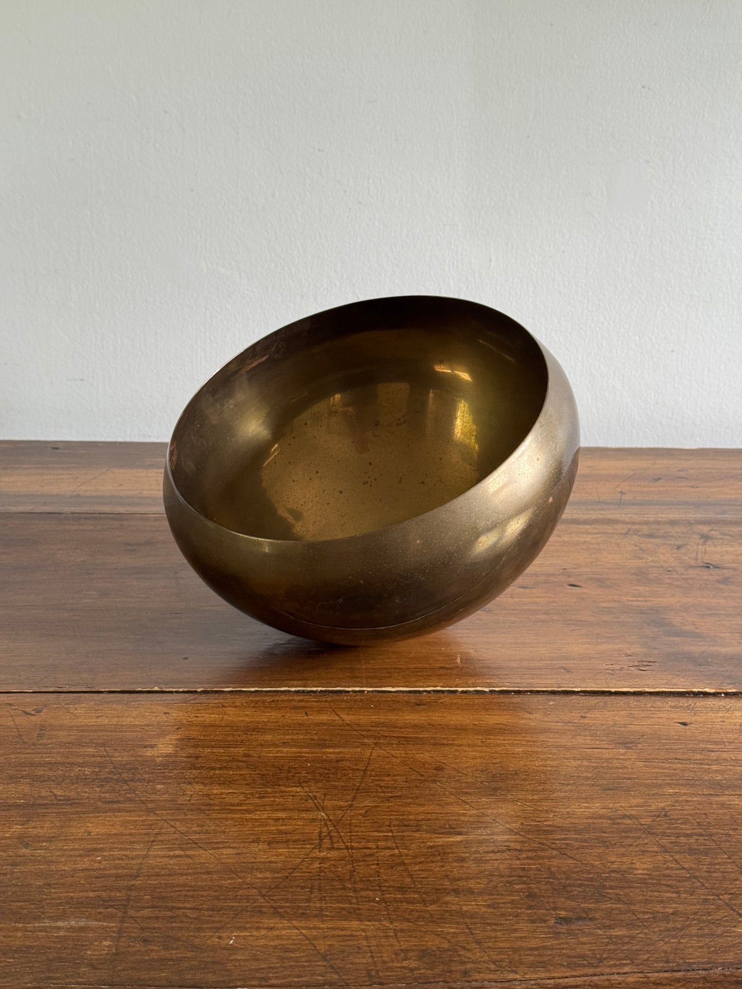 Brass Vase for Hanging - Rounded Point Brass Planter Pot