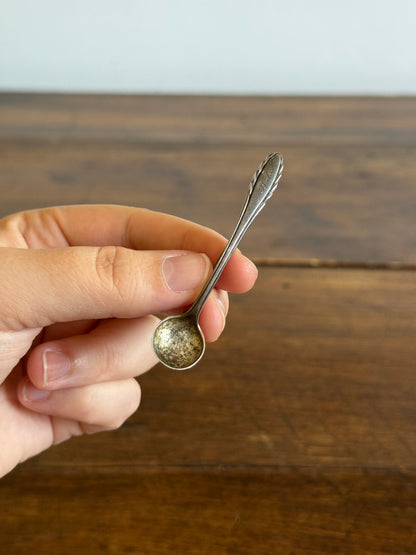 Miniature Gorham Sterling Silver Spoon Pin Brooch with Engraving