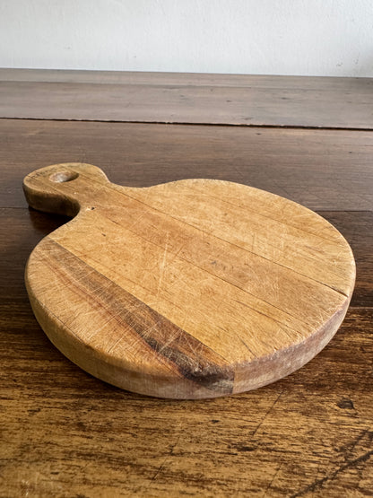 Small Wood Cutting Board with Heavy Wear/Cut Marks