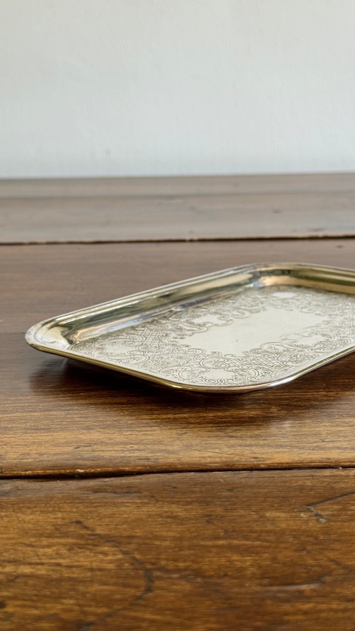 Small Rectangular Silver Trinket Dish - Made in Canada