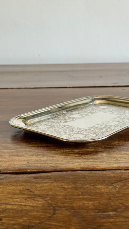 Small Rectangular Silver Trinket Dish - Made in Canada
