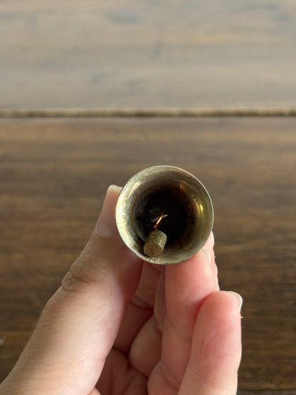 Miniature Skinny Brass and Wood Bell