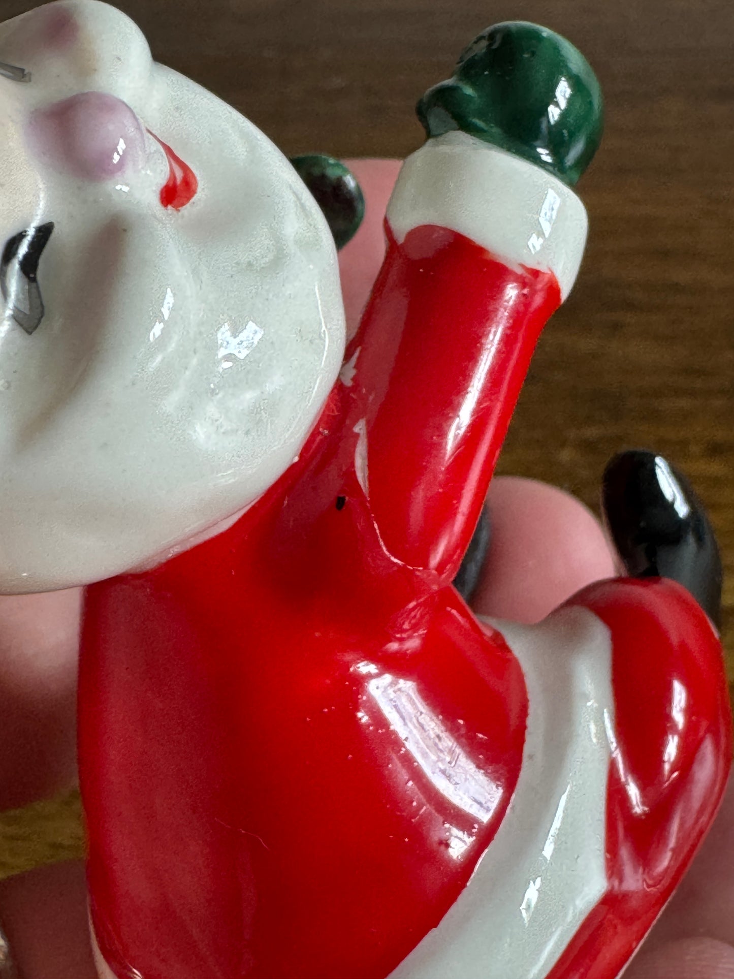 Vintage Holt Howard Santa Candle Hugger - Condition Issues