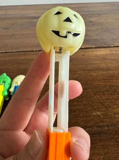 PICK ONE: Vintage Spooky Holiday Ghost or Pumpkin Topped Pez