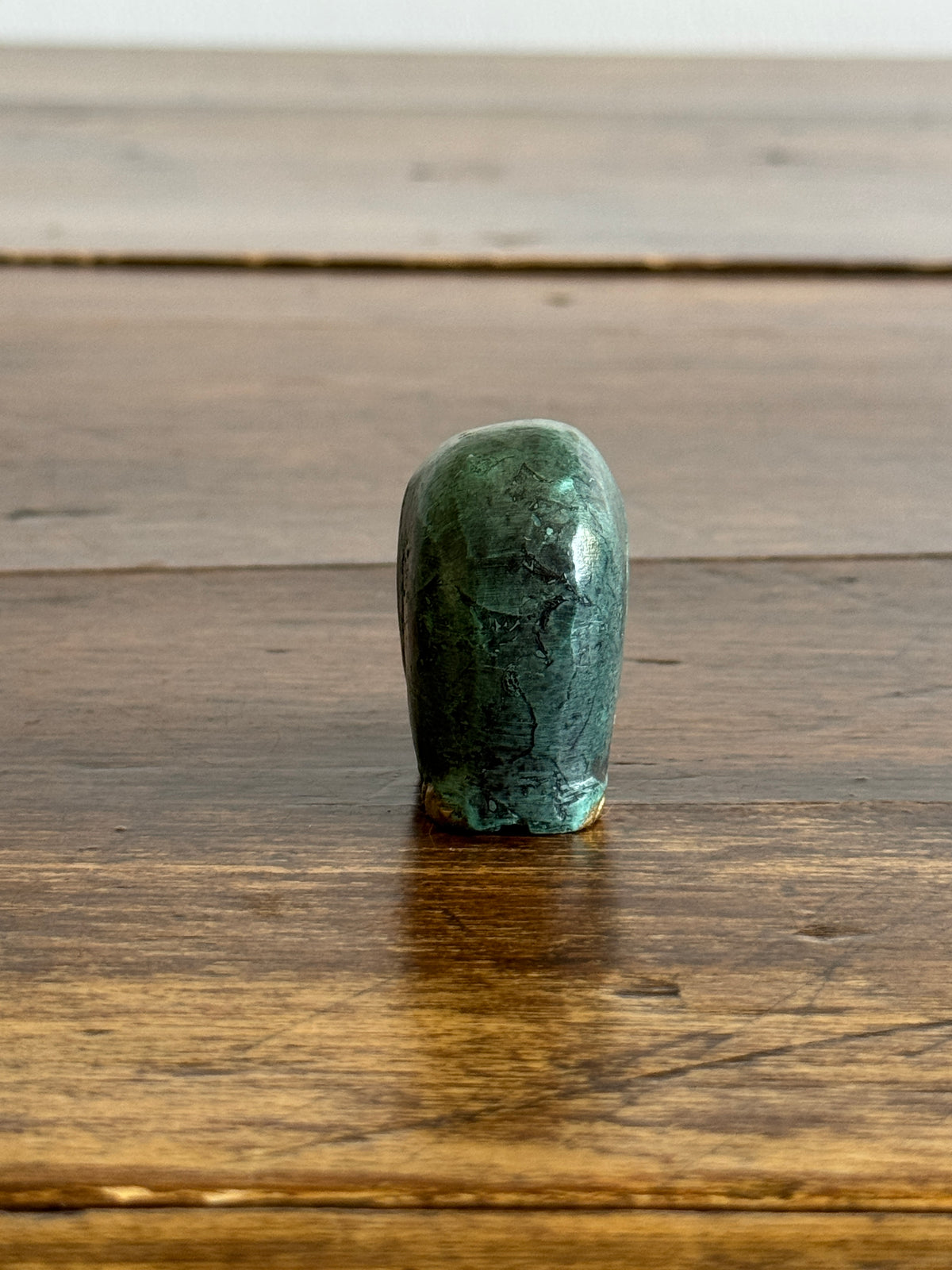 Vintage Bronzed Small Faux Patina Elephant Decor
