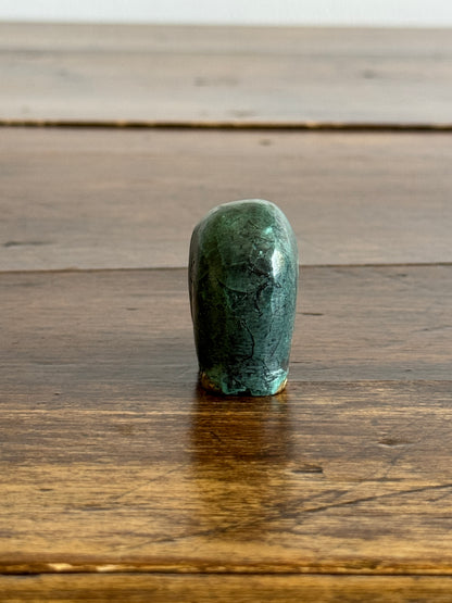 Vintage Bronzed Small Faux Patina Elephant Decor