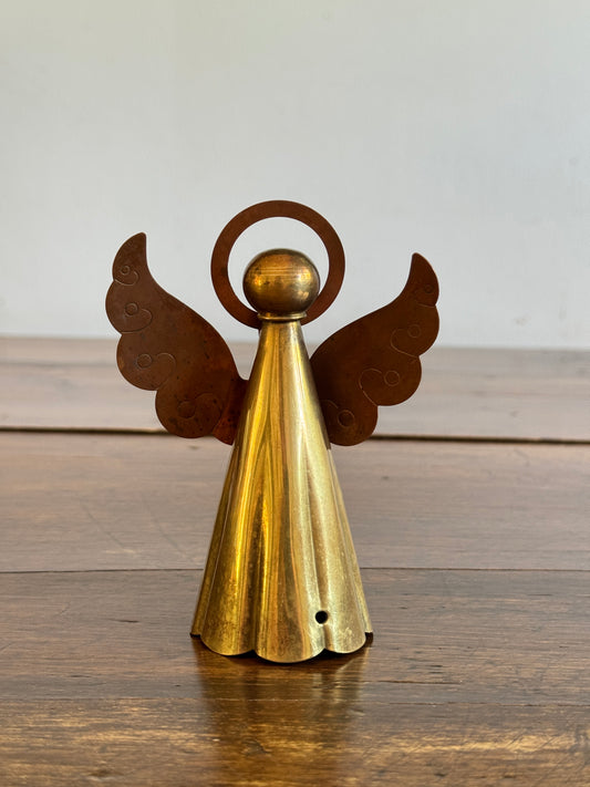 Vintage Brass and Copper Angel Figurine