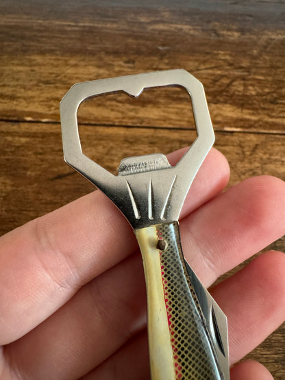Vintage Fish Shaped Pocket Knife with Bottle Opener