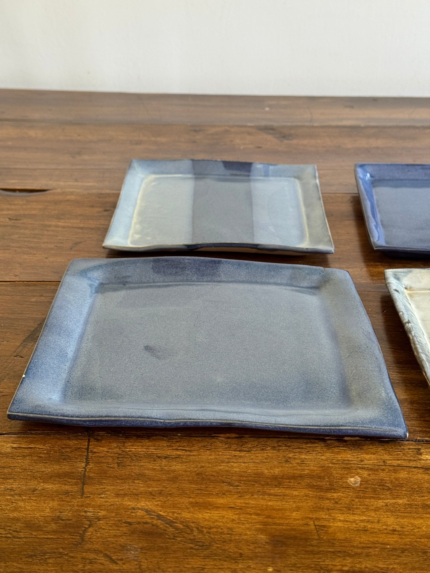 Pick One: Hand Crafted Pottery Mixed Blue Plates