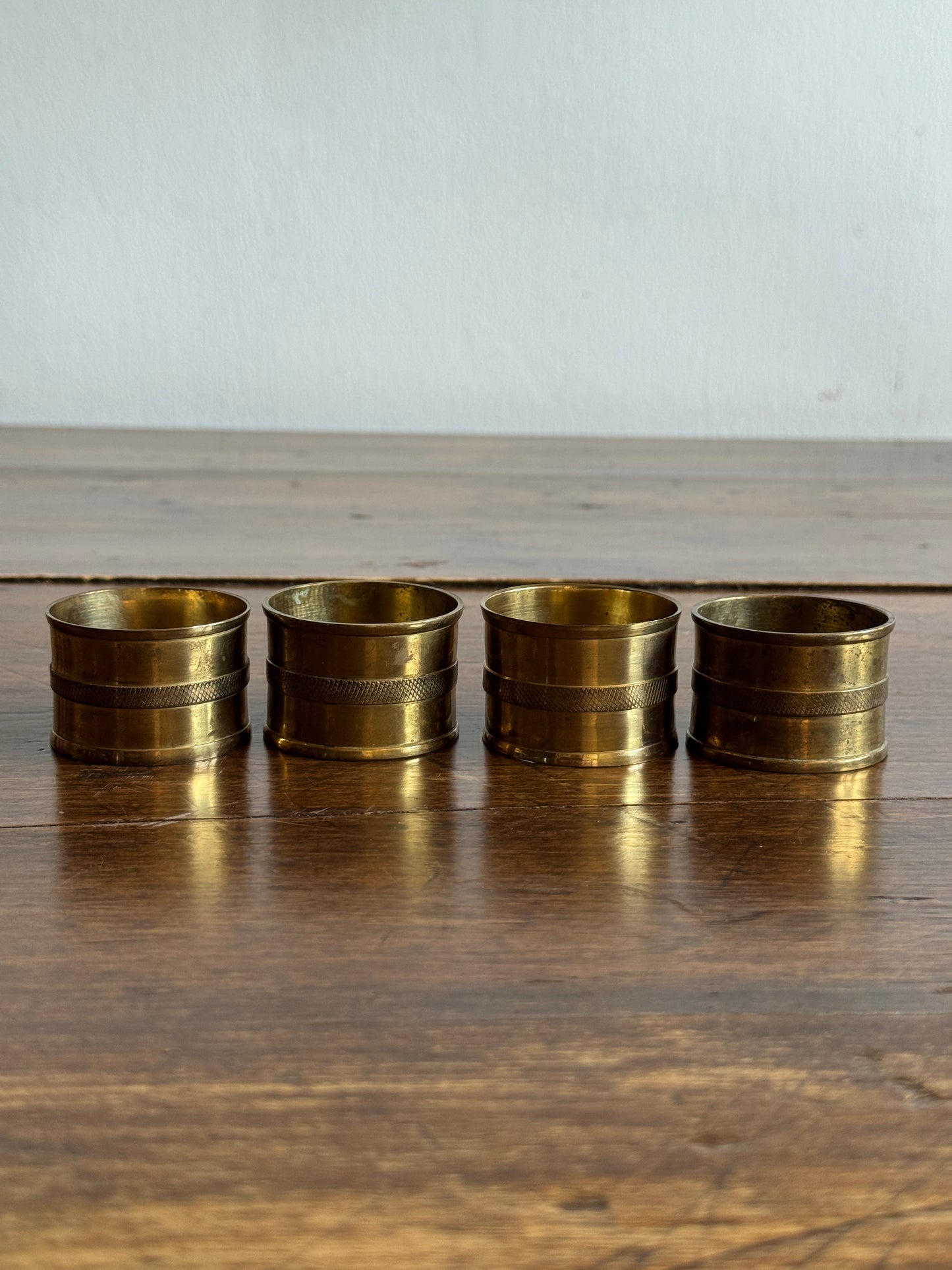 Brass Napkin Rings - Set of Four
