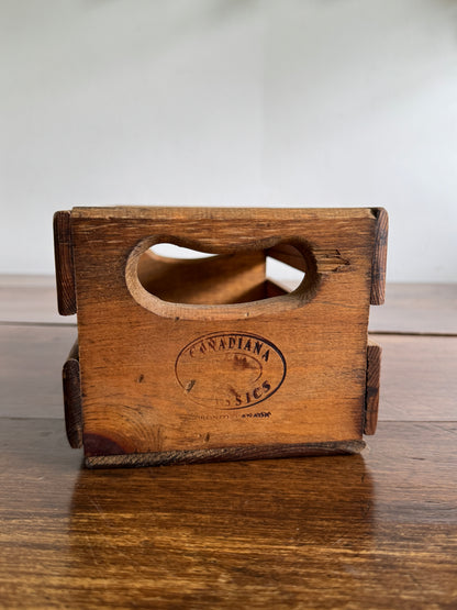 Canadian Classics Small Wood Crate - Toronto Ontario Canada