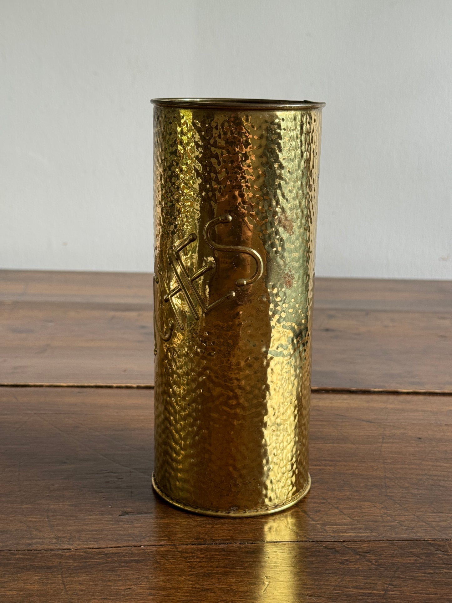 Vintage Brass Long Match Holder - Lombard England
