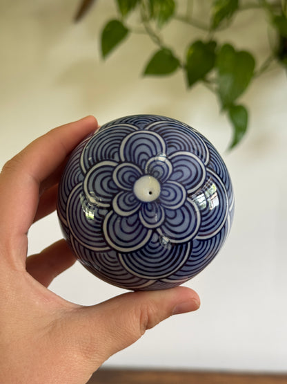 Blue and White Ceramic Decorative Bowl Fillers - Pottery Carpet Balls