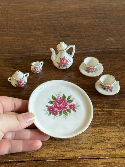 Vintage Miniature Bone China Brinton Mini Tea Set - Made in Taiwan