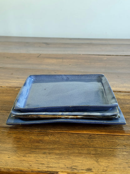 Pick One: Hand Crafted Pottery Mixed Blue Plates